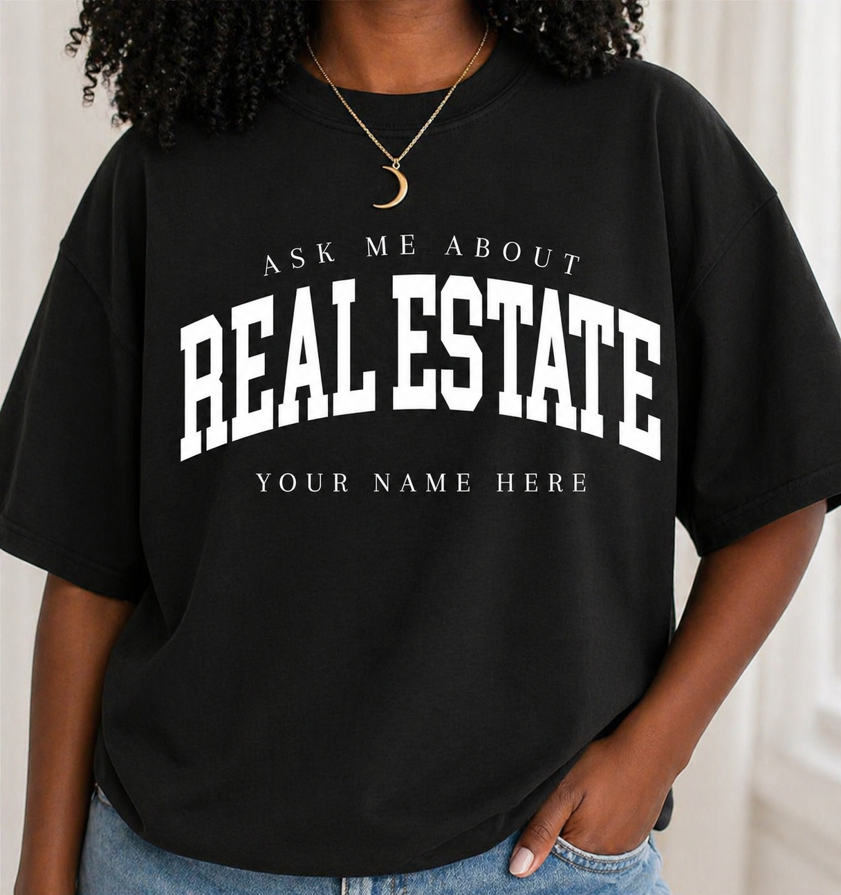 "Ask Me About Real Estate"  Unisex Tee