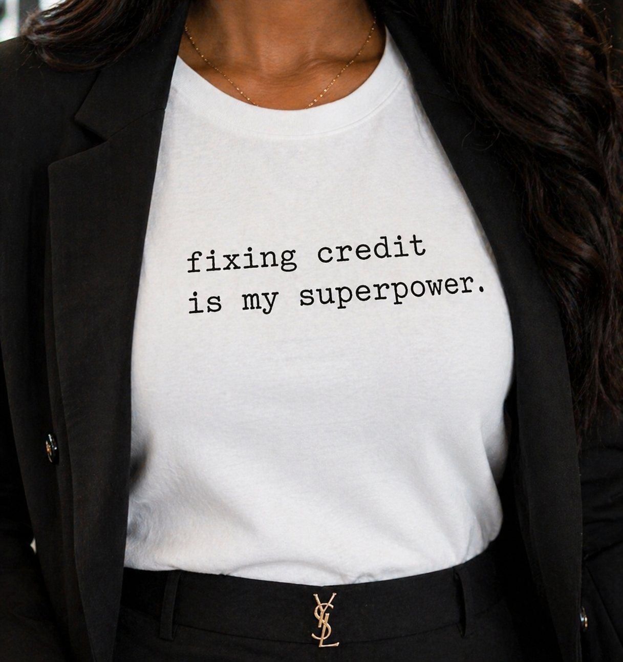 "Fixing Credit is My Superpower" Unisex Tee