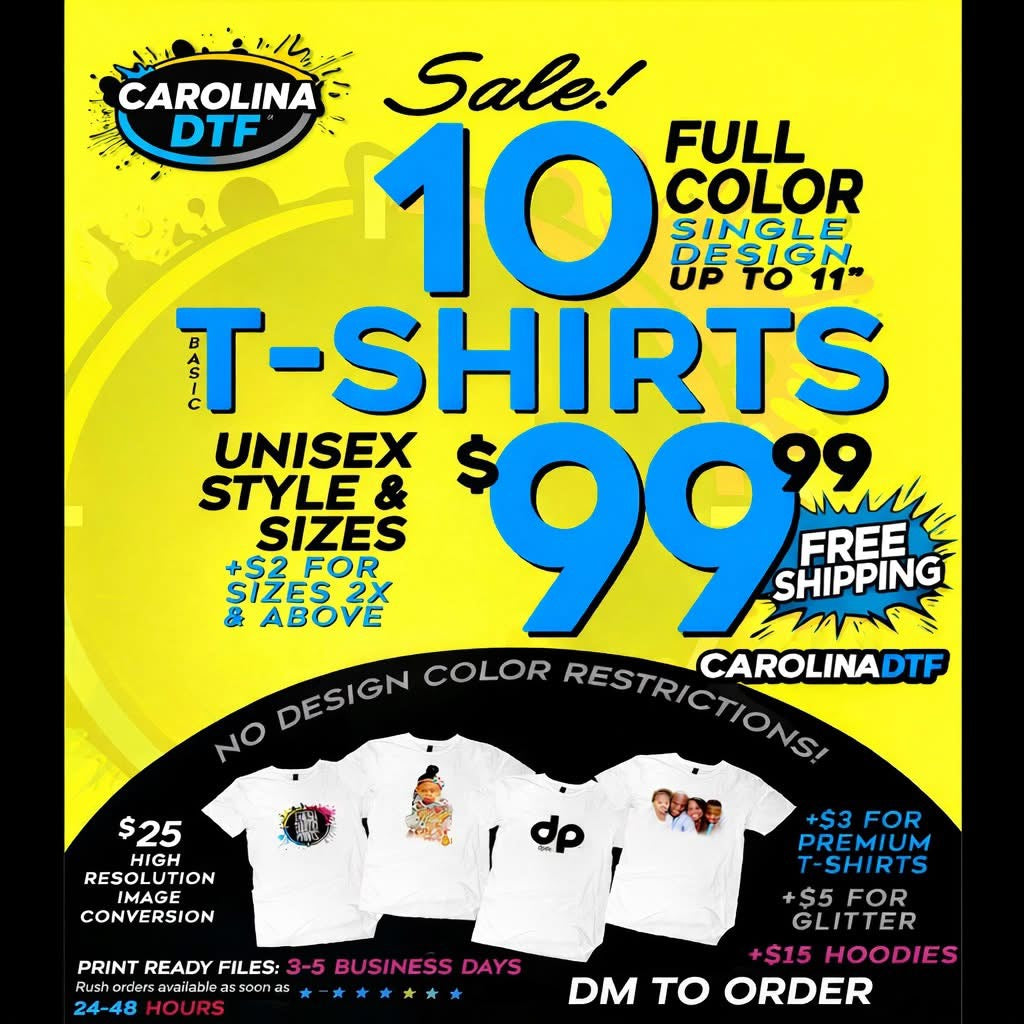 Full Color T-Shirt Deal (10 -50)