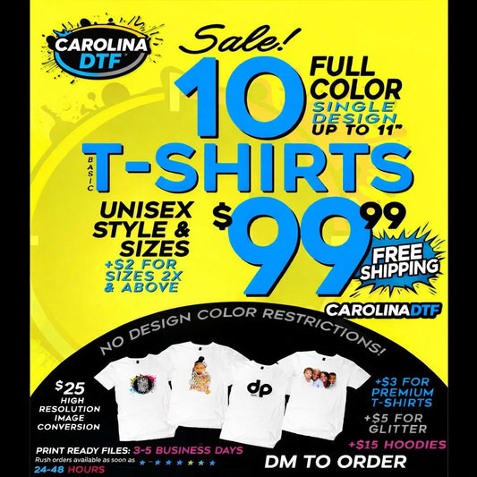 Full Color T-Shirt Deal (10 -50)
